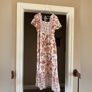 In Loom Midi Dress in Amber